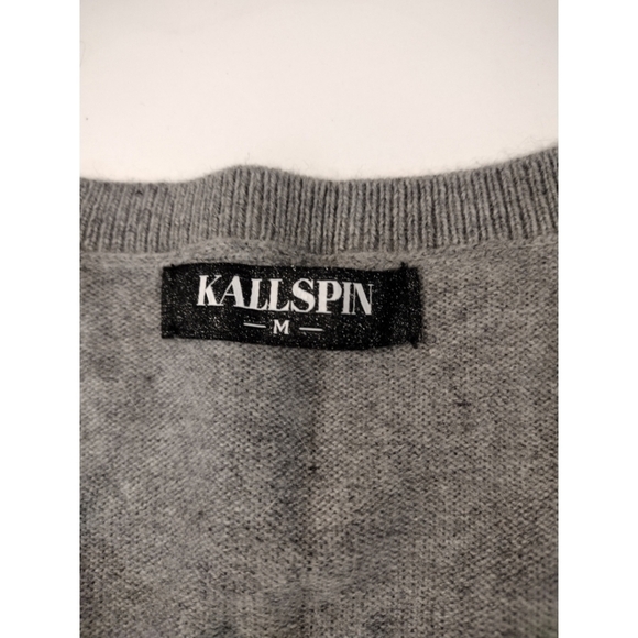 Kallspin gray cashmere wool blend sweater - Picture 3 of 11